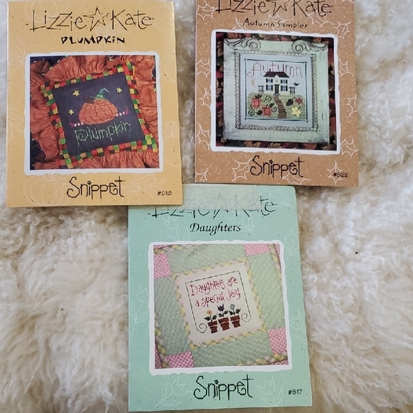 Cross Stitch Patterns 14 Assorted Mostly -Lizzie& Kate Multicolor Set - Picture 6 of 6